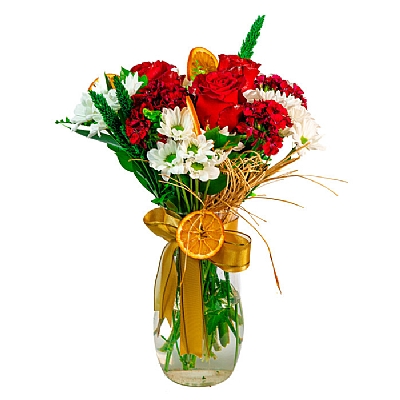 Baakehir Vazoda Gller ve Papatyalar