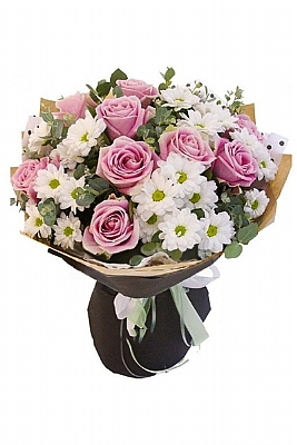 Papatyalar Ve Pembe Gller